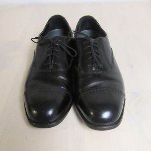Florsheim Shoes Mens Size US 9 1/2" D Black Lace Cap Toe Dress Shoes 70020